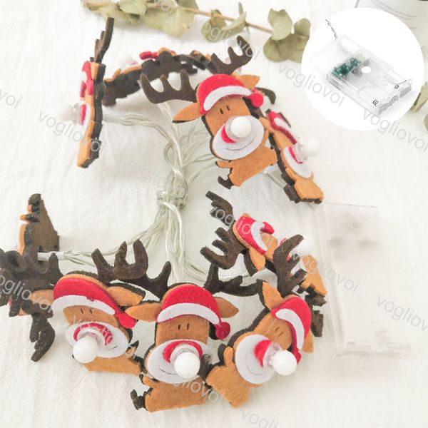 led strings elk santa claus strings light 1.5m 3v christmas festival party home decor christmas decorations lights dhl 
led strings elk santa claus strings light 1.5m 3v christmas festival party home decor christmas decorations lights dhl
