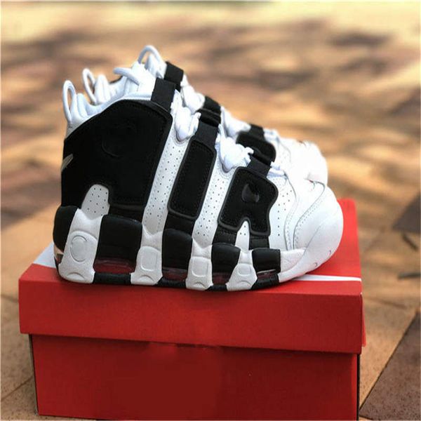 worn once air more uptempo black with original box
worn once air more uptempo black with original box