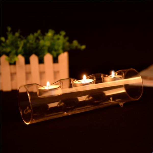 candle holders 6pcs/pack three holes glass holder home decoration wedding event decorative props friend gift
candle holders 6pcs/pack three holes glass holder home decoration wedding event decorative props friend gift