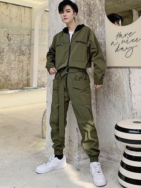 jumpsuit men rompers one piece overalls mens long sleeve hooded zipper pockets casual hip hop rock fashion pants male clothes, Black
jumpsuit men rompers one piece overalls mens long sleeve hooded zipper pockets casual hip hop rock fashion pants male clothes, Black