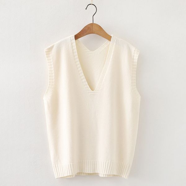 women's vests autumn winter chic sweater vest fashion simple v neck sleeveless solid color all-match fresh knitted for female, Black;white
women's vests autumn winter chic sweater vest fashion simple v neck sleeveless solid color all-match fresh knitted for female, Black;white