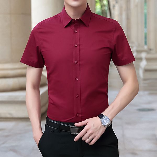 summer short-sleeved shirt male white business casual self-cultivation professional shirt fashion formal, White;black
summer short-sleeved shirt male white business casual self-cultivation professional shirt fashion formal, White;black