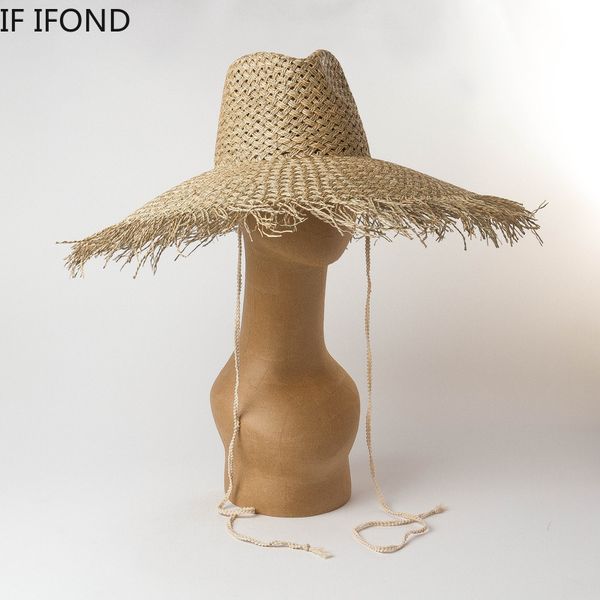 women fashion oversized floppy raffia panama beach hat outdoor summer vacation shade sun hat, Blue;gray
women fashion oversized floppy raffia panama beach hat outdoor summer vacation shade sun hat, Blue;gray