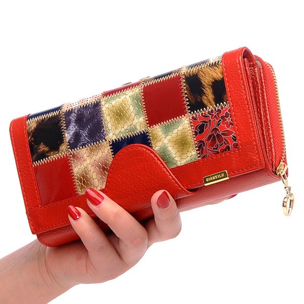 genuine leather wallets fashion long wallet plaid student coin purse card holder ladies clutch bag small female purse lj200827, Red;black
genuine leather wallets fashion long wallet plaid student coin purse card holder ladies clutch bag small female purse lj200827, Red;black