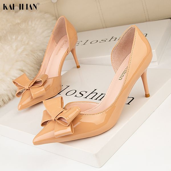 dress shoes kai ilian women 2021 high heels slip-on pumps female pointed toe bowknot party wedding ladies shoe emme pompes thin, Black
dress shoes kai ilian women 2021 high heels slip-on pumps female pointed toe bowknot party wedding ladies shoe emme pompes thin, Black