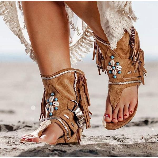 women's retro sandals gladiator ladies clip toe vintage boots casual tassel rome fashion summer woman shoes female 2020 new, Black
women's retro sandals gladiator ladies clip toe vintage boots casual tassel rome fashion summer woman shoes female 2020 new, Black