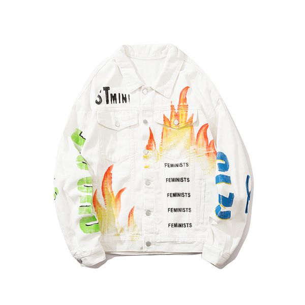 white color denim jacket men women streetwear men's jackets jean jackets man, Black;brown
white color denim jacket men women streetwear men's jackets jean jackets man, Black;brown