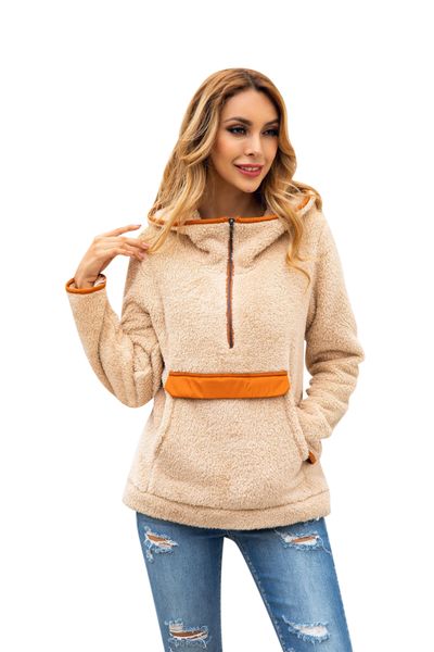 женщины плюшевые zipper толстовки карманный щитовые с длинным рукавом с капюшоном пуловер famale одежда, Black
женщины плюшевые zipper толстовки карманный щитовые с длинным рукавом с капюшоном пуловер famale одежда, Black