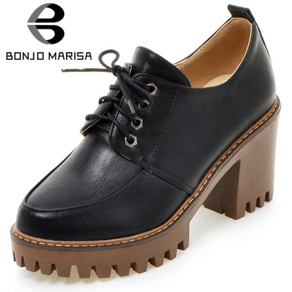 bonjomarisa ladies concise lace-up platform high block heels office pumps women daily fashion lace-up heeled shoes woman, Black
bonjomarisa ladies concise lace-up platform high block heels office pumps women daily fashion lace-up heeled shoes woman, Black