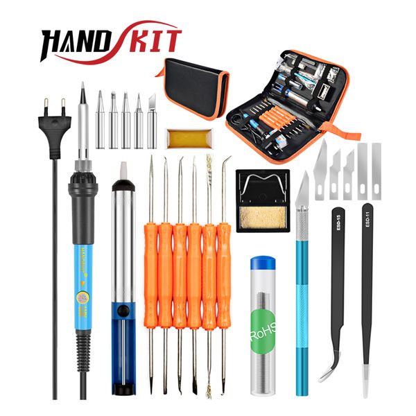 handskit 220v 110v 60w adjustable temperature electric soldering iron kit+5pcs soldering tips weldibg aids welding repair tool
handskit 220v 110v 60w adjustable temperature electric soldering iron kit+5pcs soldering tips weldibg aids welding repair tool