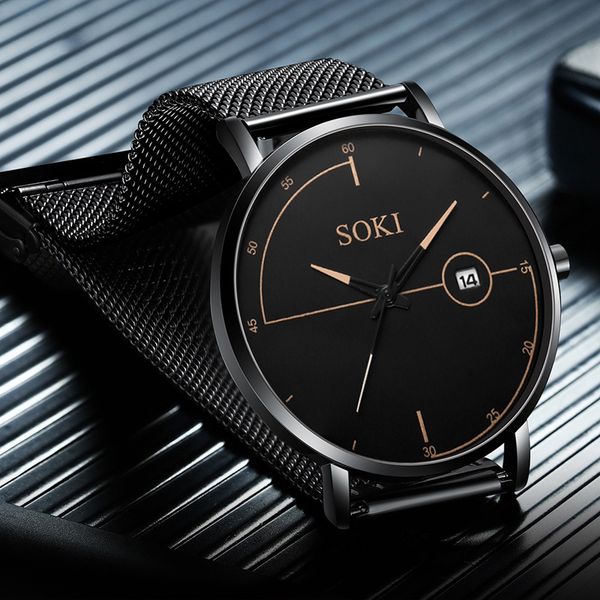 men watch business luxury 2020 fashion quartz black fashion quartz watch mesh ultra thin male relogio masculino clock gift, Slivery;brown
men watch business luxury 2020 fashion quartz black fashion quartz watch mesh ultra thin male relogio masculino clock gift, Slivery;brown
