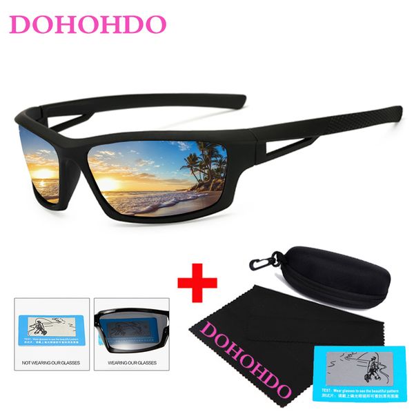 dohohdo men's polarized sunglasses new arrival car driving sun glasses mirrors coating black frame male eyewear uv400 with box, White;black
dohohdo men's polarized sunglasses new arrival car driving sun glasses mirrors coating black frame male eyewear uv400 with box, White;black