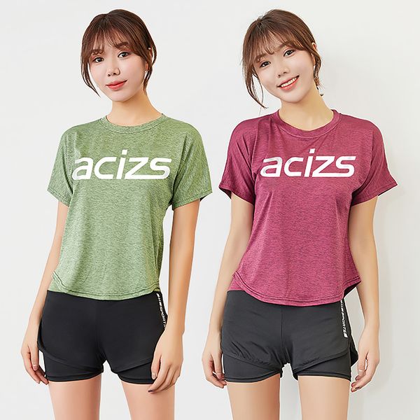 2 piece yoga set for women running fitness t shirt sports shorts wear fitness clothing female training set sport suit, White;red
2 piece yoga set for women running fitness t shirt sports shorts wear fitness clothing female training set sport suit, White;red
