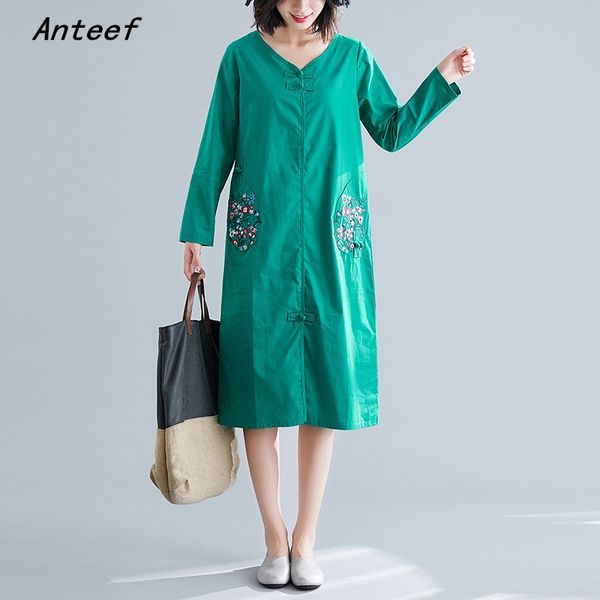 casual dresses long sleeve plus size cotton linen vintage floral embroidery women loose autumn dress elegant clothes 2021 ladies, Black;gray
casual dresses long sleeve plus size cotton linen vintage floral embroidery women loose autumn dress elegant clothes 2021 ladies, Black;gray