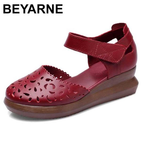 beyarne sandals shoes 2020 new wild summer fashion hollow sandals genuine leather shoes wedge women, Black
beyarne sandals shoes 2020 new wild summer fashion hollow sandals genuine leather shoes wedge women, Black