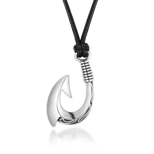 fashion titanium steel jewelry personality fish hook pendant necklace fashion punk men's hanging accessories sweater chain, Silver
fashion titanium steel jewelry personality fish hook pendant necklace fashion punk men's hanging accessories sweater chain, Silver