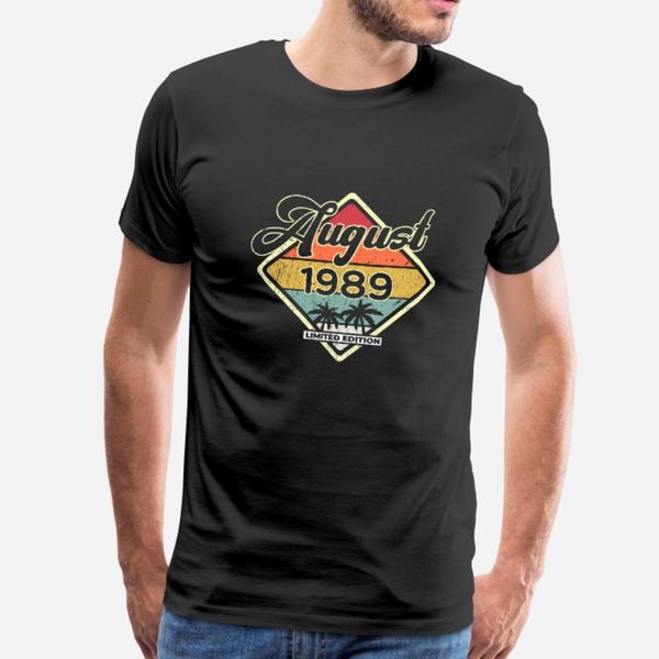 vintage august 30 year old 1989 30th birthday gift t shirt men customized short sleeve size s-3xl vintage new fashion spring pattern shirt, White;black
vintage august 30 year old 1989 30th birthday gift t shirt men customized short sleeve size s-3xl vintage new fashion spring pattern shirt, White;black