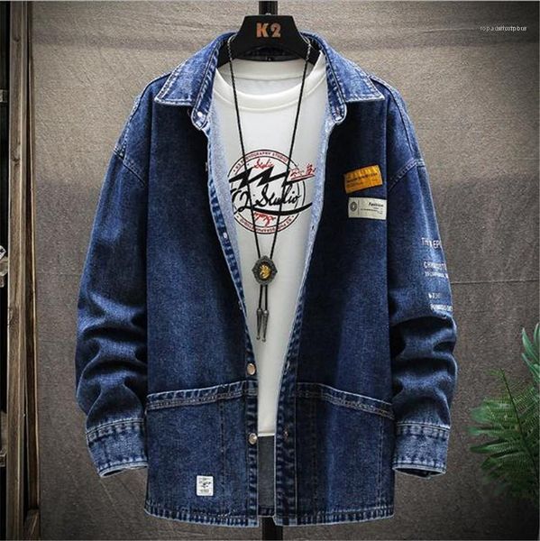 coat designer mens denim jacket single breasted male letter print coat fashion homme lapel neck slim, Black;brown
coat designer mens denim jacket single breasted male letter print coat fashion homme lapel neck slim, Black;brown