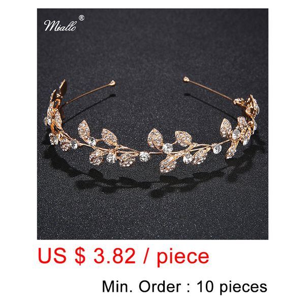miallo 10pcs / серия оптовый rhinestone короны повязка урожай кристалл люкс диадемы свадебные аксессуары pageant листья ювелирные изделия, Golden;silver
miallo 10pcs / серия оптовый rhinestone короны повязка урожай кристалл люкс диадемы свадебные аксессуары pageant листья ювелирные изделия, Golden;silver