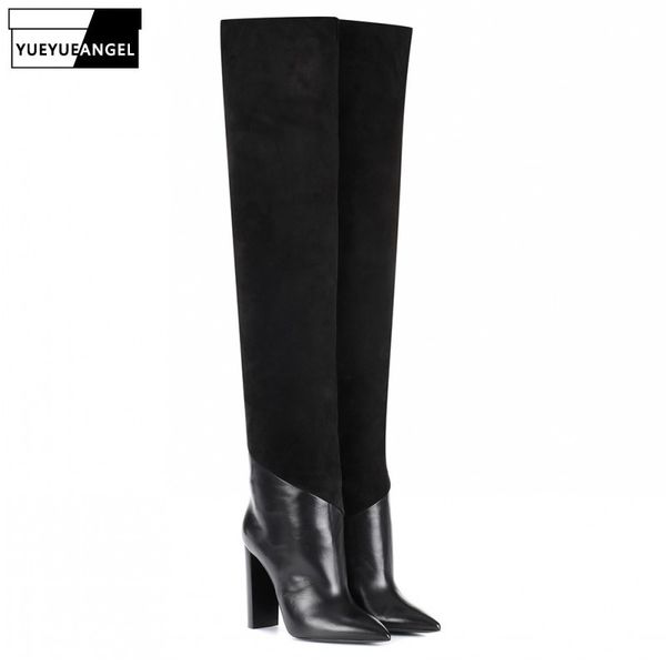 boots women high heel pointed toe over the knee fashion black slip on long ladies winter heels shoes plus size 46
boots women high heel pointed toe over the knee fashion black slip on long ladies winter heels shoes plus size 46