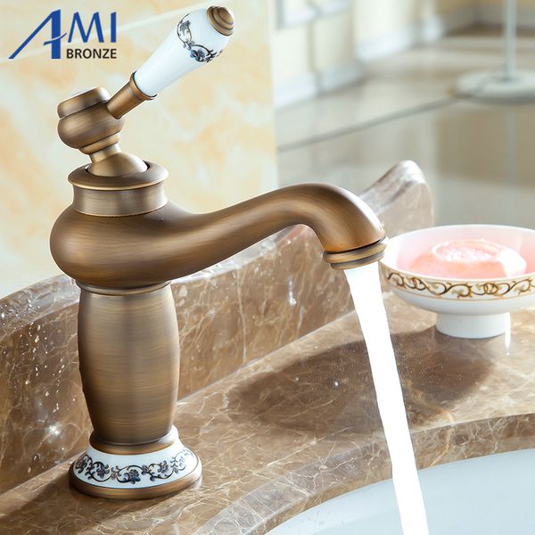 bathroom sink faucets contemporary antique brass basin faucet mixer water tap home improvement 9031ap
bathroom sink faucets contemporary antique brass basin faucet mixer water tap home improvement 9031ap