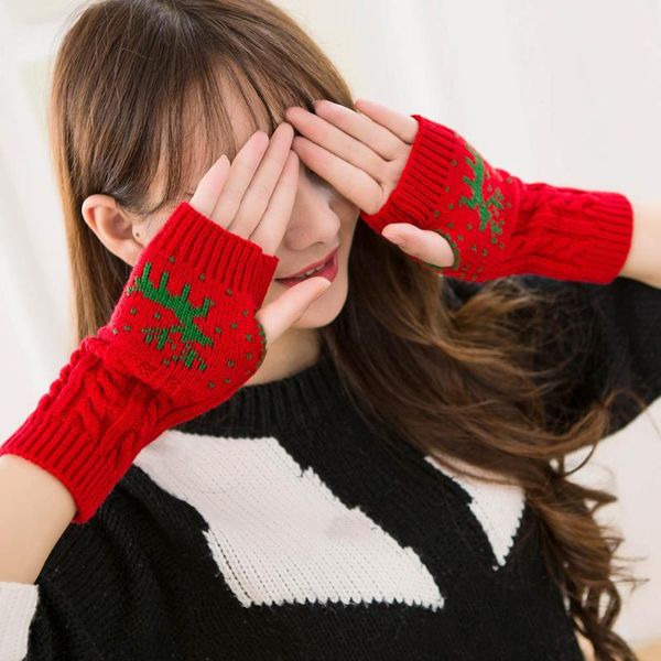 gloves fashion knitted arm half finger mittens fingerless elk glove for women girls winter keep warm wrist xmas gifts, Blue;gray
gloves fashion knitted arm half finger mittens fingerless elk glove for women girls winter keep warm wrist xmas gifts, Blue;gray