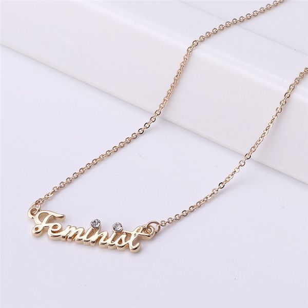 pendant necklaces doreenbeads trendy letter name feminist necklace for women jewelry setting zircon sweater chain choker, Silver
pendant necklaces doreenbeads trendy letter name feminist necklace for women jewelry setting zircon sweater chain choker, Silver