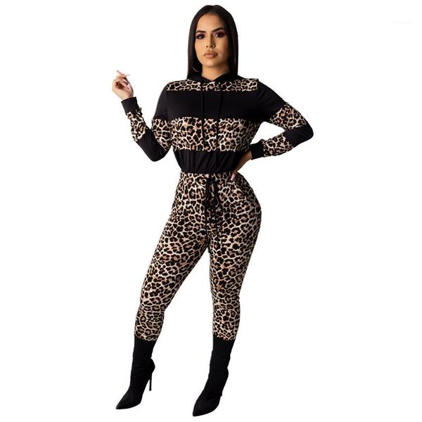 long pants womens designer clothes womens s two piece sets fashion leopard panelled suits long sleeve hooded, White
long pants womens designer clothes womens s two piece sets fashion leopard panelled suits long sleeve hooded, White