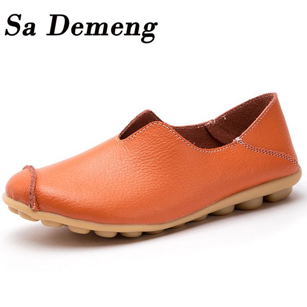 sa demeng spring shoes woman leather women shoes flats colors footwear loafers slip on women's flat moccasins plus size, Black
sa demeng spring shoes woman leather women shoes flats colors footwear loafers slip on women's flat moccasins plus size, Black