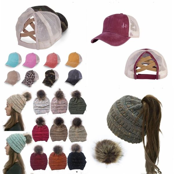 ponytail messy buns hats girls criss cross baseball caps hats summer winter beanies skull cap wool ball pom pom knitted hat label b7631, Yellow 
ponytail messy buns hats girls criss cross baseball caps hats summer winter beanies skull cap wool ball pom pom knitted hat label b7631, Yellow