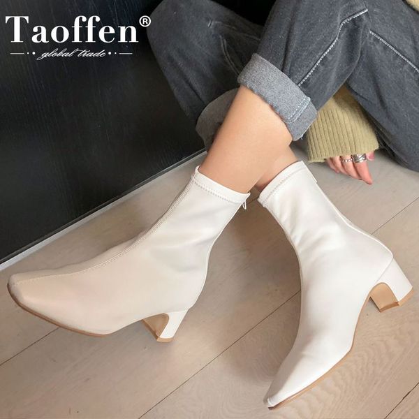 taoffen women short boots fashion zipper high heel winter shoes woman warm square toe office lady daily footwear size 33-41, Black
taoffen women short boots fashion zipper high heel winter shoes woman warm square toe office lady daily footwear size 33-41, Black