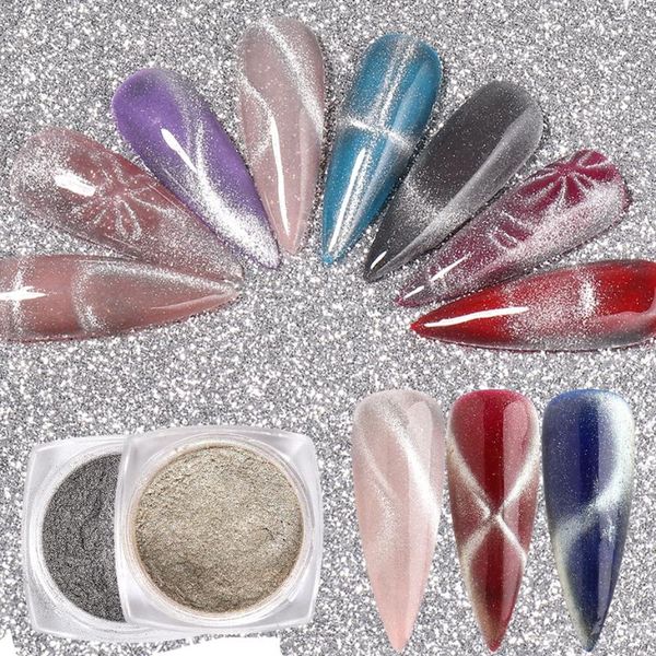 mirror efffect nail art glitter pigment manicure magnetic 9d cat eye nails accessories dipping powder dust nail decor glmm01-02, Silver;gold
mirror efffect nail art glitter pigment manicure magnetic 9d cat eye nails accessories dipping powder dust nail decor glmm01-02, Silver;gold