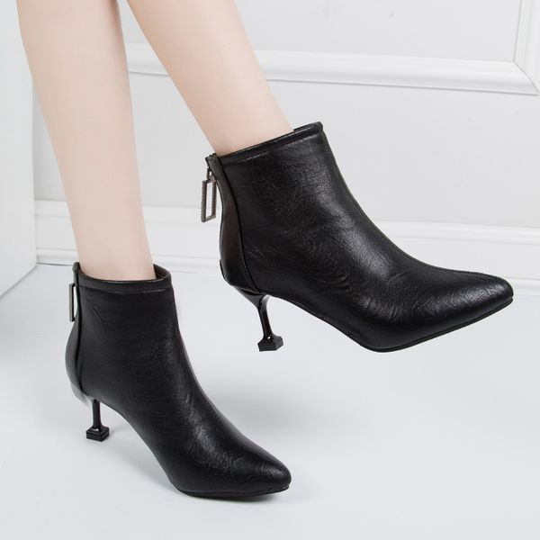 sexy new ladies boots плюс размер ботильоны для женщин обувь женщина кожа зима остроконечные toe zipper тонкие высокие каблуки, Black
sexy new ladies boots плюс размер ботильоны для женщин обувь женщина кожа зима остроконечные toe zipper тонкие высокие каблуки, Black