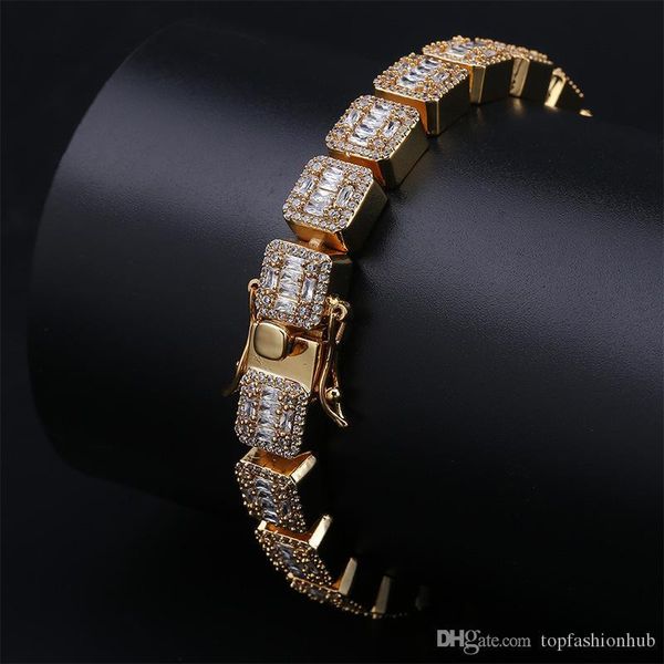 hip hop bling iced out cubic zircon bracelet 1 row tennis chain bracelets square cz link chain men hiphop rapper jewelry, Black
hip hop bling iced out cubic zircon bracelet 1 row tennis chain bracelets square cz link chain men hiphop rapper jewelry, Black