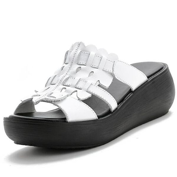 sandals summer 2021 fashion retro thick bottom casual beach slippers comfortable genuine leather wedge, Black
sandals summer 2021 fashion retro thick bottom casual beach slippers comfortable genuine leather wedge, Black