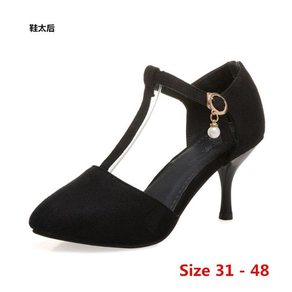 dress shoes mary janes stiletto women pumps high heel party wedding concise office lady heels small big size 31 - 48, Black
dress shoes mary janes stiletto women pumps high heel party wedding concise office lady heels small big size 31 - 48, Black