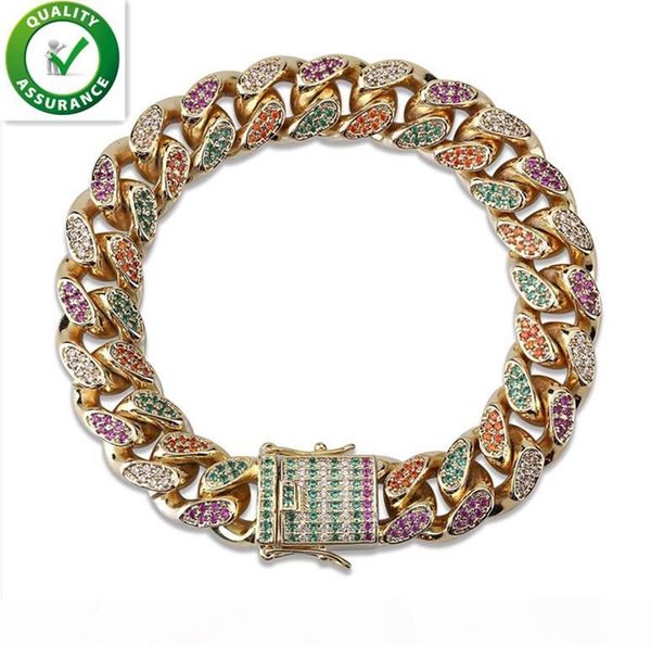 18mm mens bracelets hip hop luxury designer jewelry 18k gold bracelet cuban link chains bangle iced out micro paved cz diamond for men, Golden;silver
18mm mens bracelets hip hop luxury designer jewelry 18k gold bracelet cuban link chains bangle iced out micro paved cz diamond for men, Golden;silver