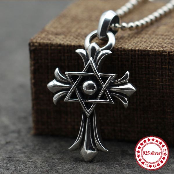 s925 sterling silver men's pendant personality classic fashion style punk-style jewelry hip-hop cross hexagram gift for lover
s925 sterling silver men's pendant personality classic fashion style punk-style jewelry hip-hop cross hexagram gift for lover