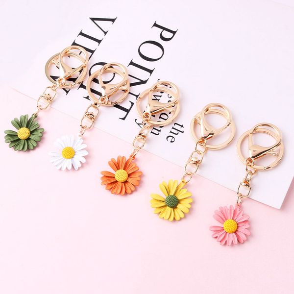 fashion alloy flower keychain cartoon cute daisy key ring jewelry for women girl car bag pendant keyring gift, Silver
fashion alloy flower keychain cartoon cute daisy key ring jewelry for women girl car bag pendant keyring gift, Silver