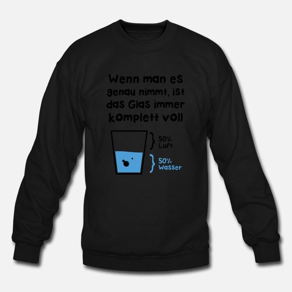 wenn man es genau nimmt ist das glas immer komplet t shirt men print cotton round neck fit cute comical spring autumn novelty shirt
wenn man es genau nimmt ist das glas immer komplet t shirt men print cotton round neck fit cute comical spring autumn novelty shirt