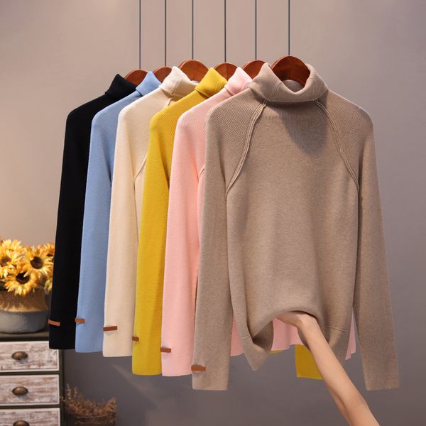 2020 winter fashion female turtleneck jumper autumn knitted sweater women oversized knitwear wild knit stretchy solid pullover, White;black
2020 winter fashion female turtleneck jumper autumn knitted sweater women oversized knitwear wild knit stretchy solid pullover, White;black