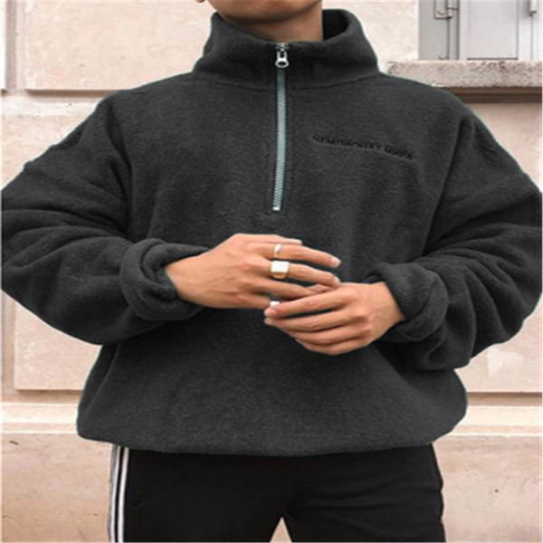 autumn winter european and american temperament solid color loose men's sweater kg-32, Black
autumn winter european and american temperament solid color loose men's sweater kg-32, Black