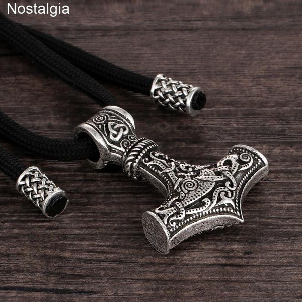 nostalgia thor hammer beads viking pendant rope chain necklace men fashion jewerly ladies, Silver
nostalgia thor hammer beads viking pendant rope chain necklace men fashion jewerly ladies, Silver