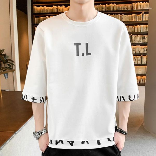 sleeve loose breathable men summer new o-neck fashion clothing letter print mens casual t-shirts half, White;black
sleeve loose breathable men summer new o-neck fashion clothing letter print mens casual t-shirts half, White;black