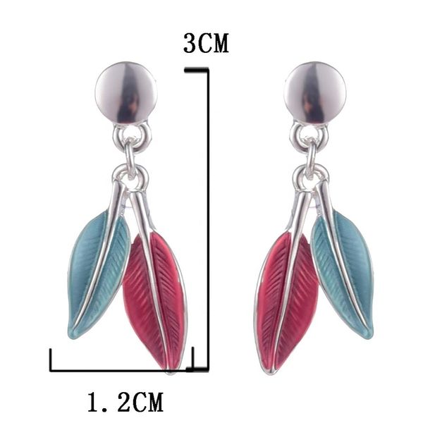 women earrings ladies famous brand drop earrings for girls new year gifts trendy enamel alloy leaf shaped dangle modern earring, Silver
women earrings ladies famous brand drop earrings for girls new year gifts trendy enamel alloy leaf shaped dangle modern earring, Silver