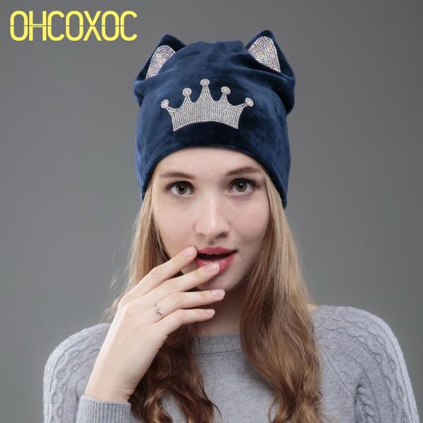 ohcoxoc новый дизайн женщины шапочки skullies принцессы девушки симпатичные осень зима hat cap с cat ears блестящая корона горный хрусталь, Blue;gray
ohcoxoc новый дизайн женщины шапочки skullies принцессы девушки симпатичные осень зима hat cap с cat ears блестящая корона горный хрусталь, Blue;gray