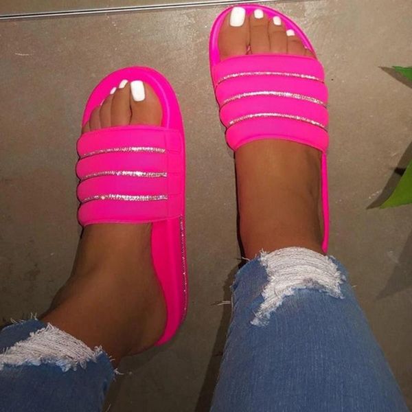 fashion women flat rhinestone sequins slippers casual sandals girls non-slip thick bottom shoes slides beach slippers #35, Black
fashion women flat rhinestone sequins slippers casual sandals girls non-slip thick bottom shoes slides beach slippers #35, Black