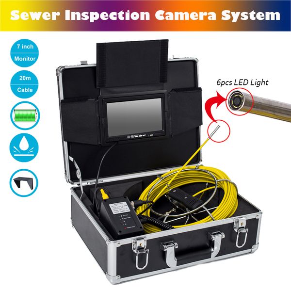 20m cable sewer inspection camera system 7inch with 6pcs leds light 6.5mm with sun-visor
20m cable sewer inspection camera system 7inch with 6pcs leds light 6.5mm with sun-visor