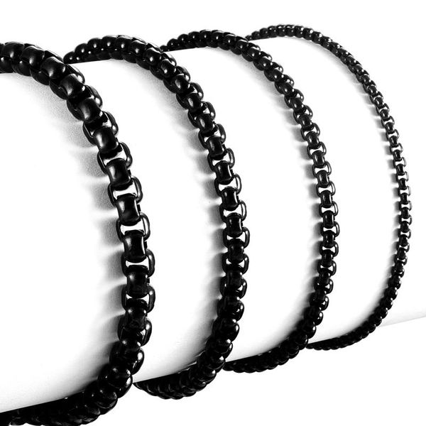 chains width 2mm/3mm/4mm/5mm/ black color stainless steel necklace round box chain men's wholesale jewelry, Silver
chains width 2mm/3mm/4mm/5mm/ black color stainless steel necklace round box chain men's wholesale jewelry, Silver