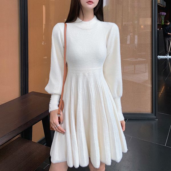 foryunshes fashion elegant furry dress high waist slim mini knitted dresses 2020 autumn winter knit pleated dress, Black;gray
foryunshes fashion elegant furry dress high waist slim mini knitted dresses 2020 autumn winter knit pleated dress, Black;gray